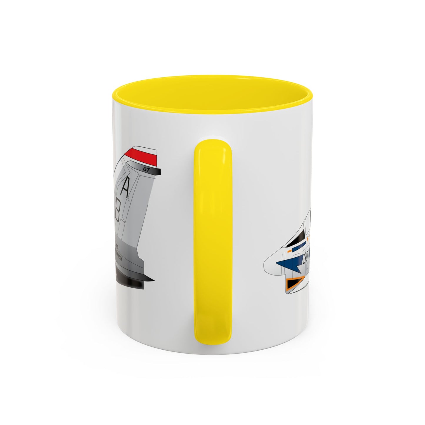 Accent Coffee Mug (11oz & 15oz) - Aircraft - Navy - A-7B Corsair II - Side X 300