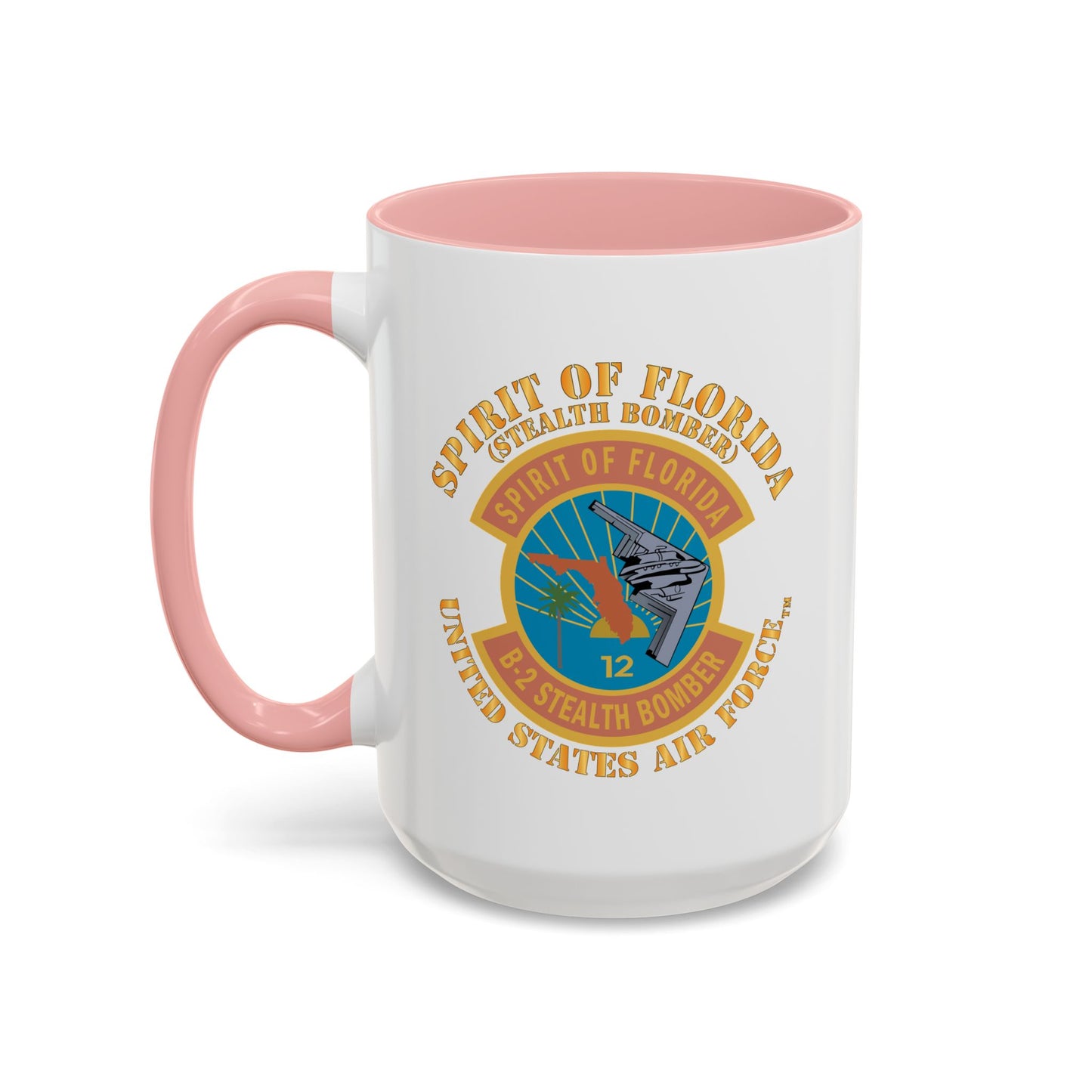 Accent Coffee Mug (11oz & 15oz) - USAF - B2 - Spirit of Florida - Stealth Bomber X 300