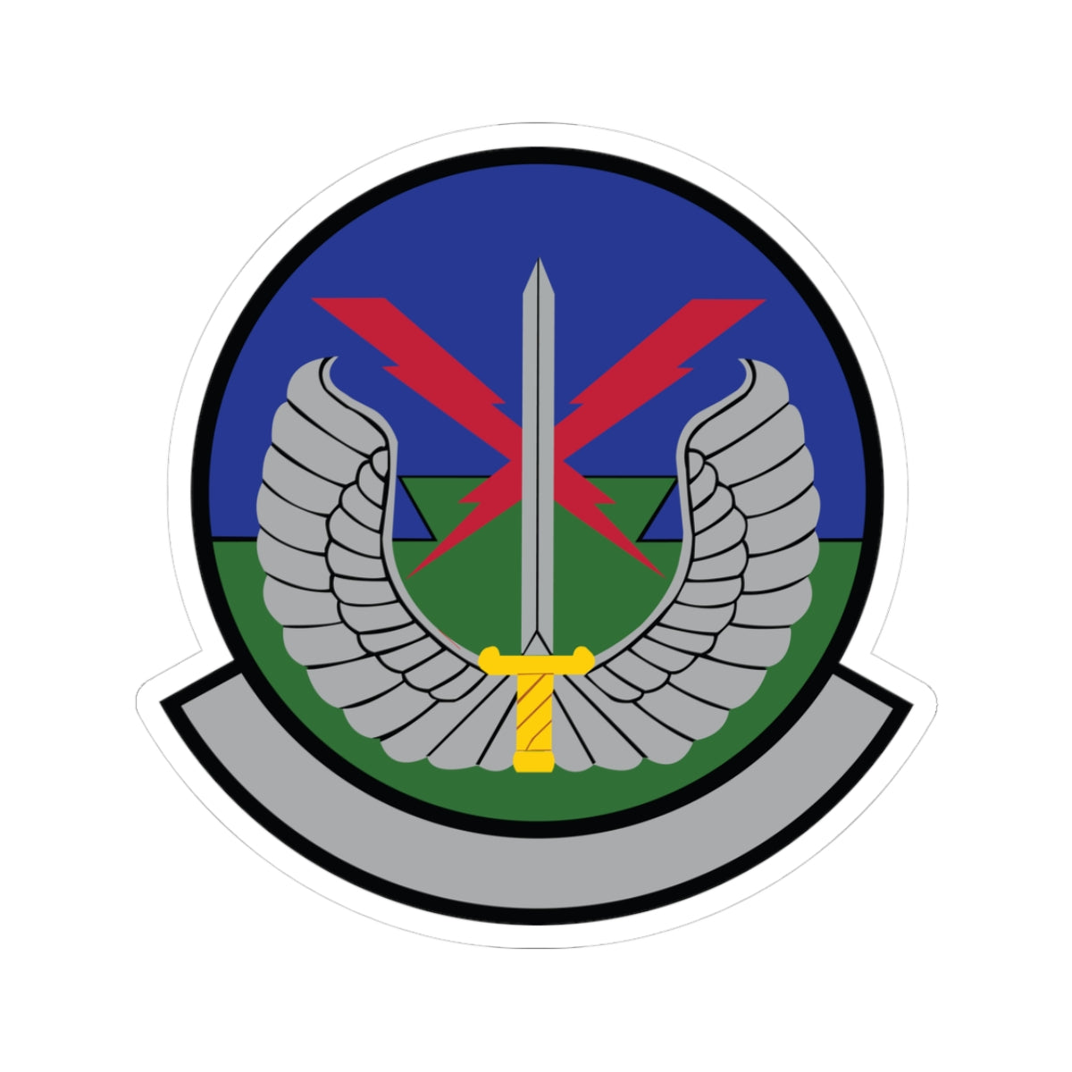 Kiss-Cut Stickers - USAF - 5th Air Support Operations Sq wo txt X 300