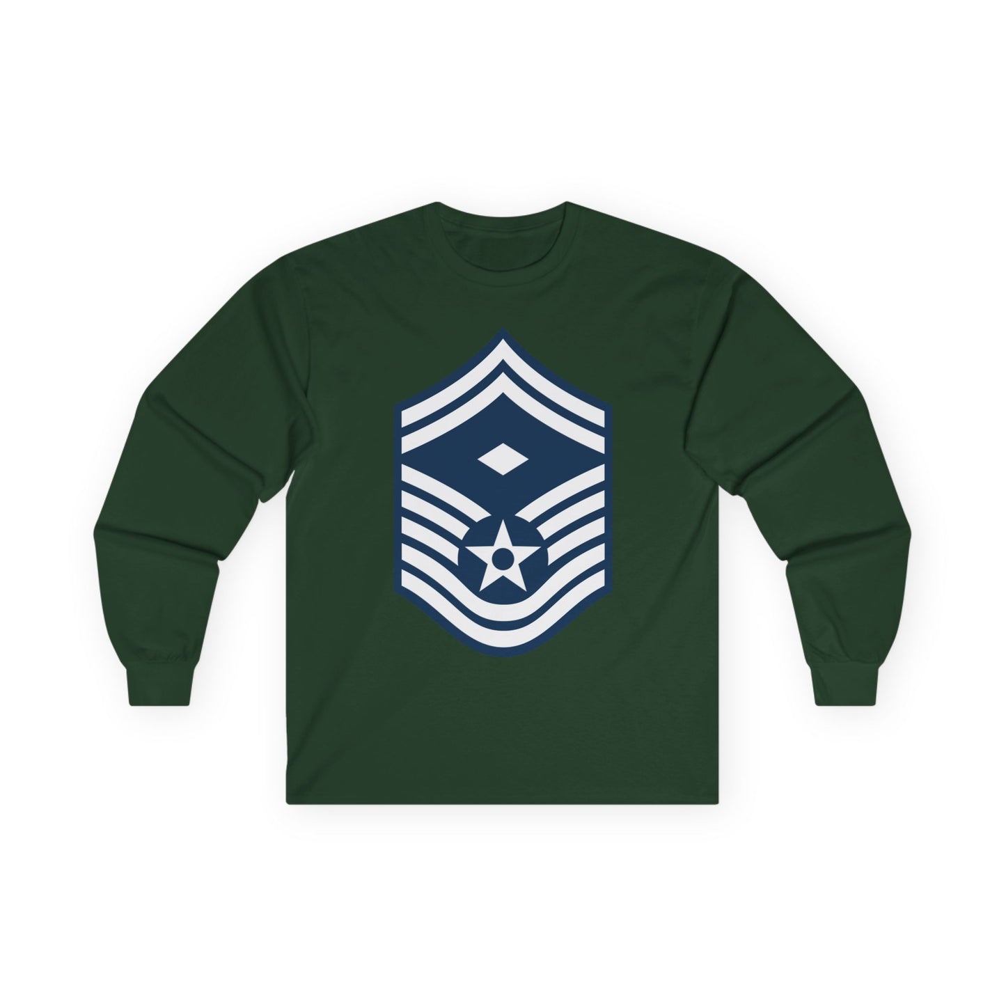 Unisex Ultra Cotton Long Sleeve Tee - USAF - First Sergeant (E8b) - 2020