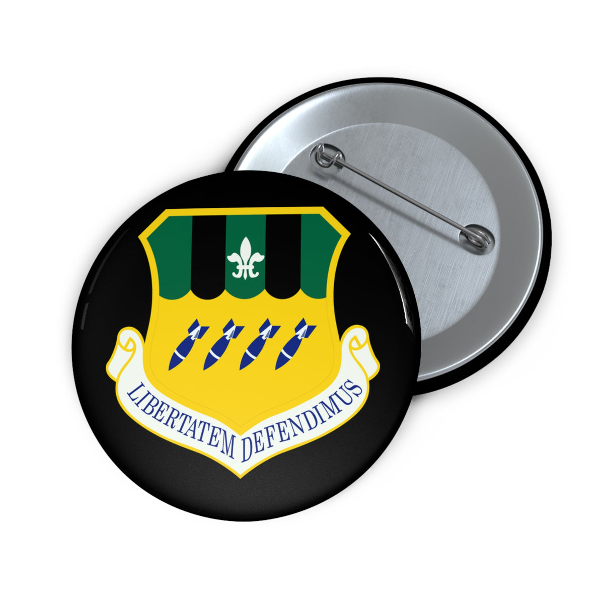 Custom Pin Button - USAF - 2d Bomb Wing wo txt
