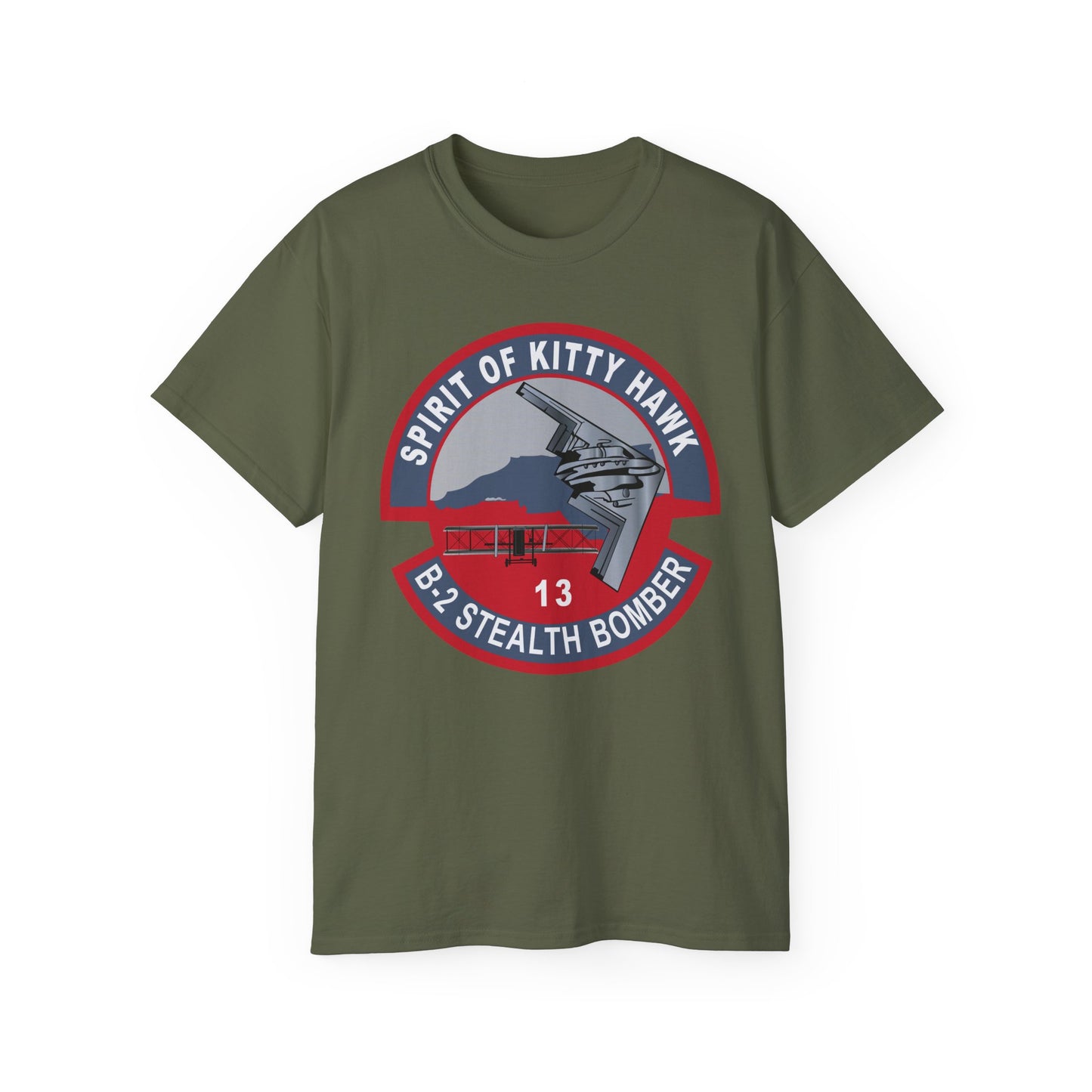 Unisex Ultra Cotton Tee -USAF - B2 - Spirit of Kitty Hawk - Stealth Bomber wo txt X 300