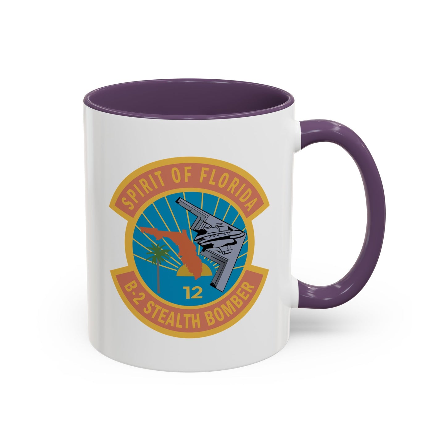 Accent Coffee Mug (11oz & 15oz) - USAF - B2 - Spirit of Florida - Stealth Bomber wo txt X 300