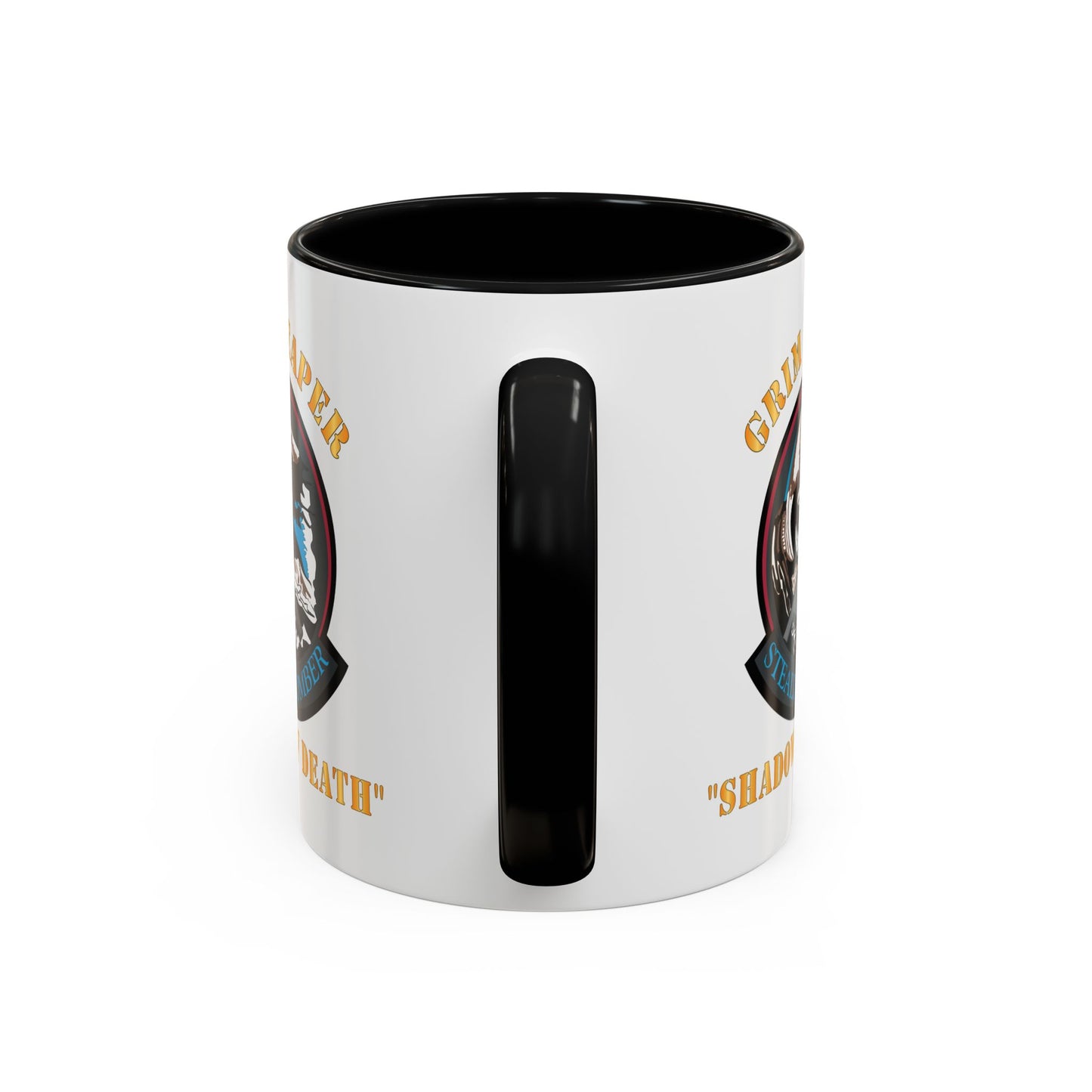 Accent Coffee Mug (11oz & 15oz) - USAF - B2 - Grim Reaper - Stealth Bomber X 300