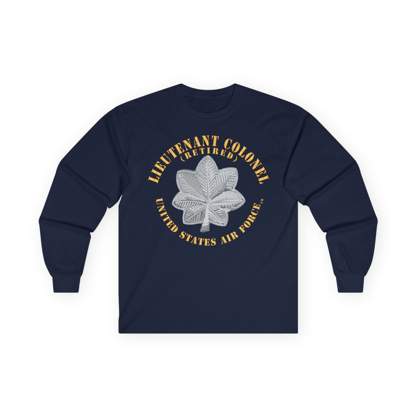 Unisex Ultra Cotton Long Sleeve Tee - USAF - Lieutenant Colonel - LTC - Retired - TM X 300