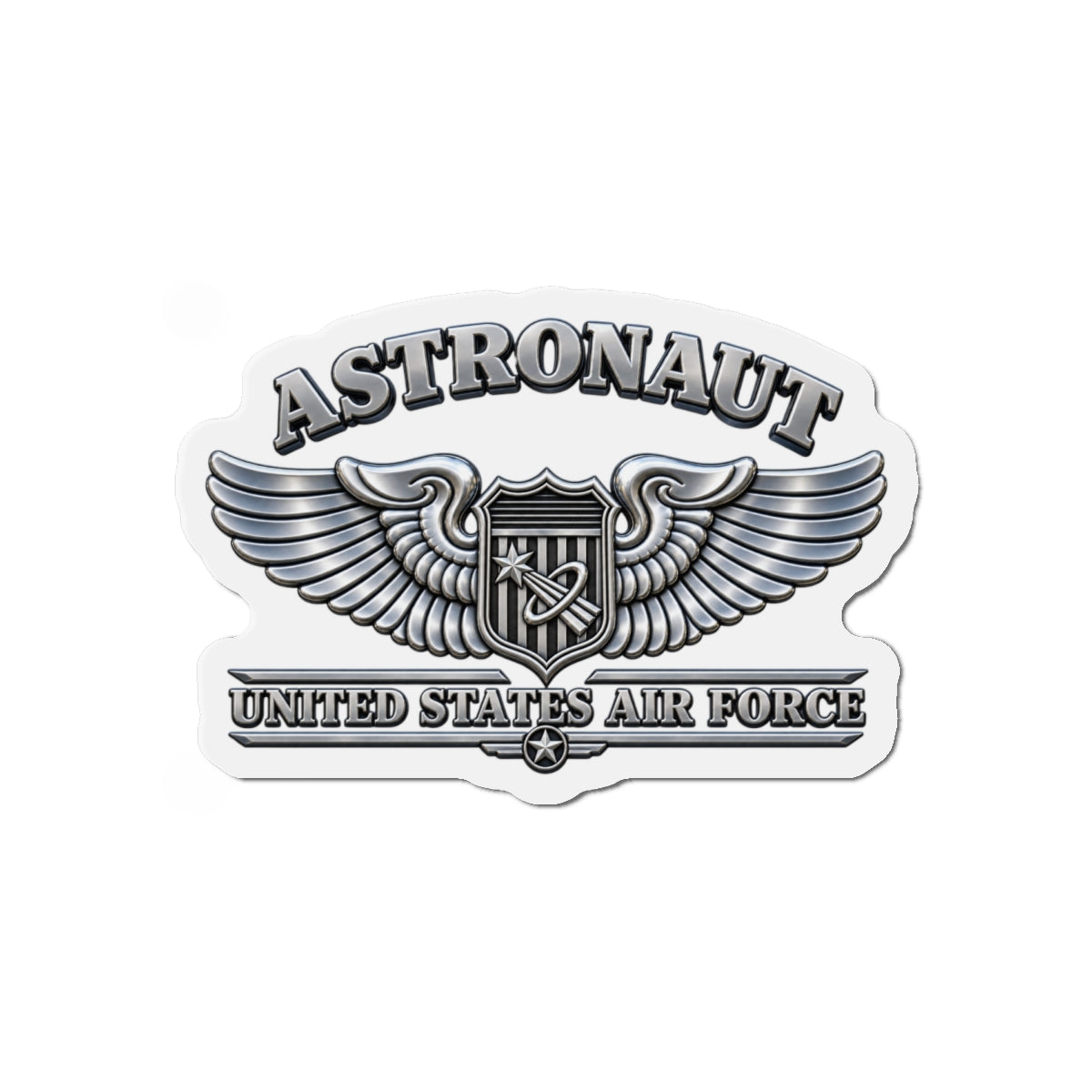 Die-Cut Magnet - USAF - Basic Astronaut Badge - United States Air Force - 3D - Enhanced