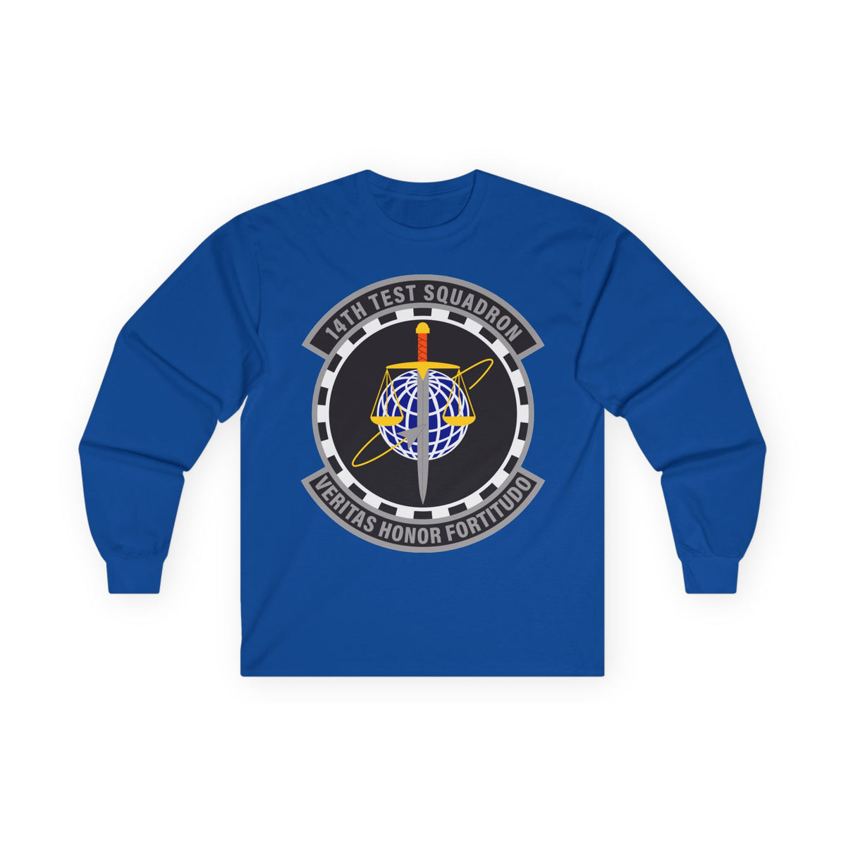 Unisex Ultra Cotton Long Sleeve Tee - USAF - 14th Test Squadron wo txt