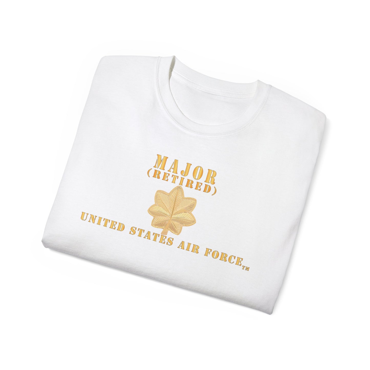 Unisex Ultra Cotton Tee - USAF - Major - MAJ - Retired X 300