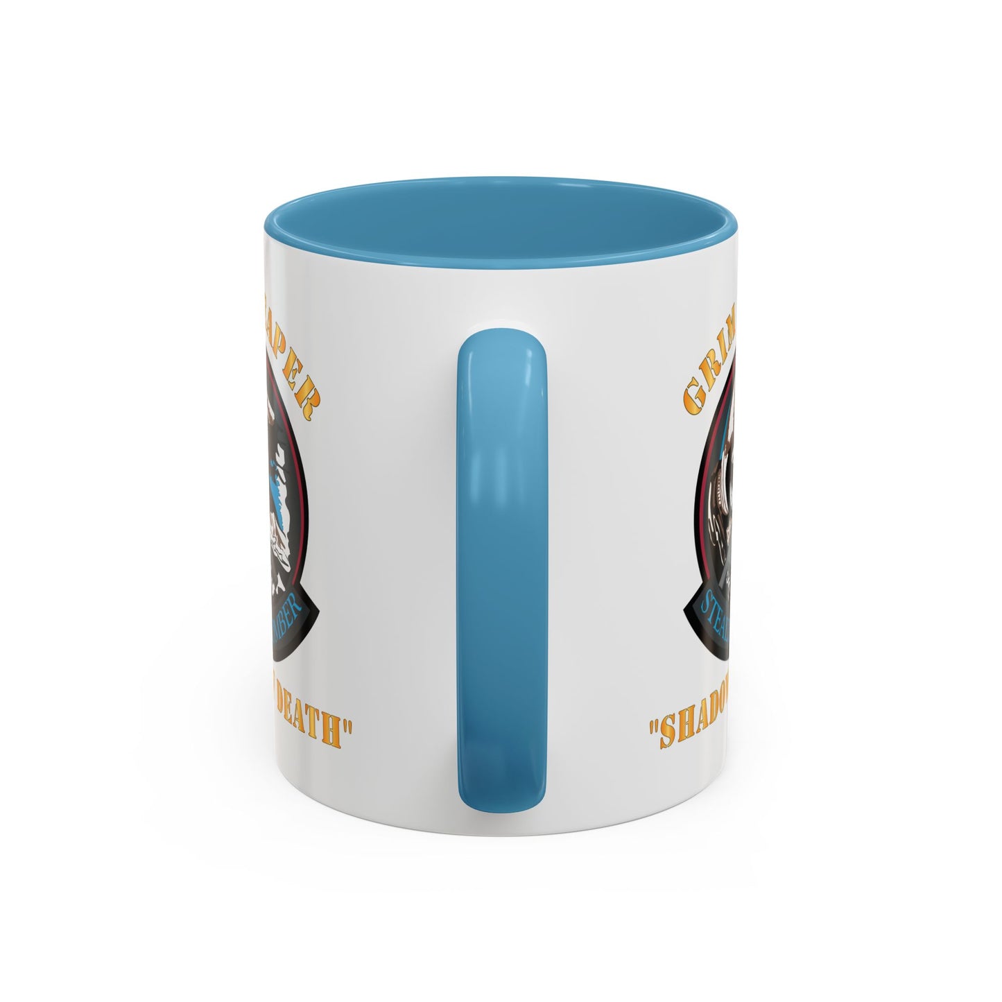 Accent Coffee Mug (11oz & 15oz) - USAF - B2 - Grim Reaper - Stealth Bomber X 300