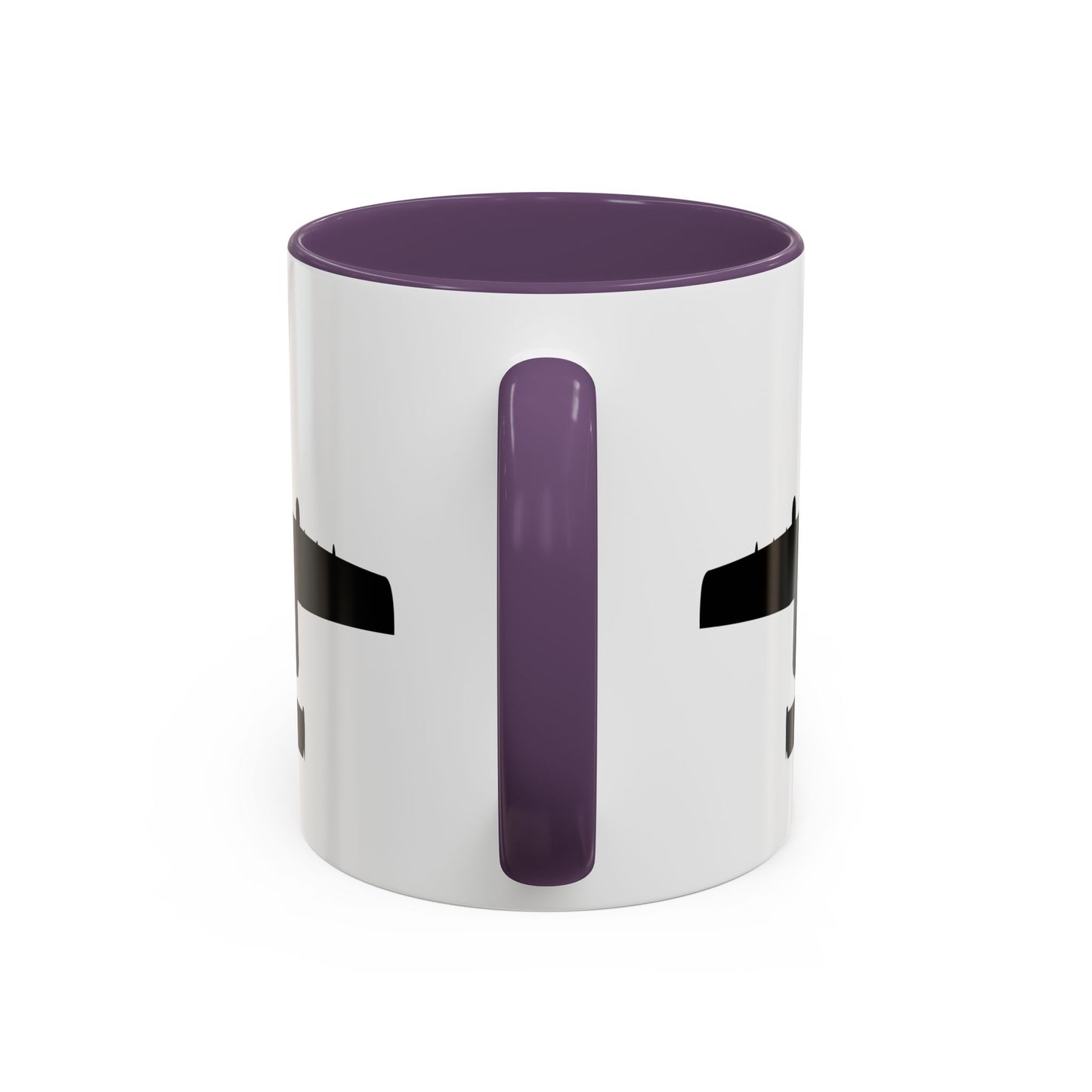 Accent Coffee Mug (11oz & 15oz) - Aircraft - USAF - A-10 Thunderbolt II - Top - Silhouette X 300