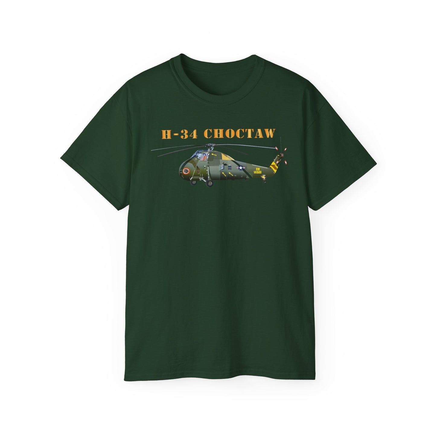 Unisex Ultra Cotton Tee - H-34 Choctaw with Txt X 300