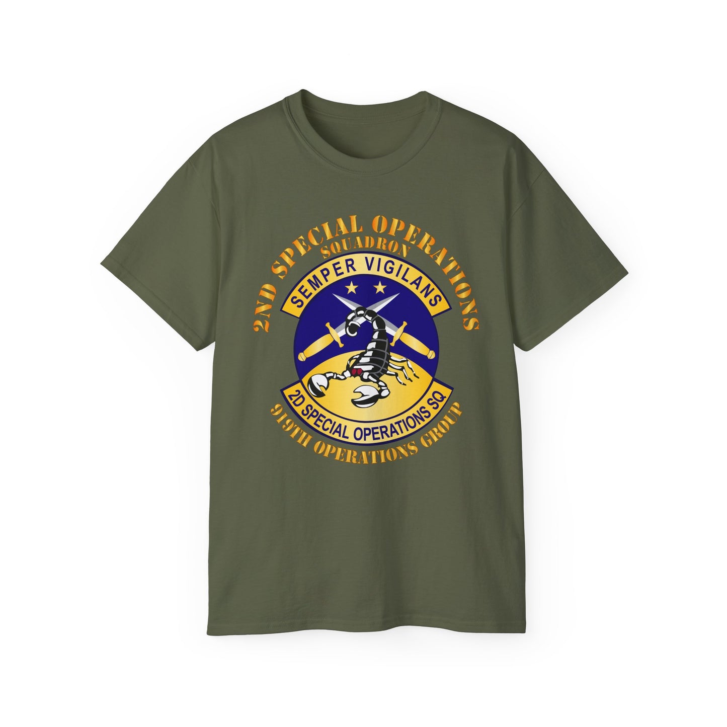 Unisex Ultra Cotton Tee - USAFSOF - 2nd Special Operations Squadron - 919th Operations Group