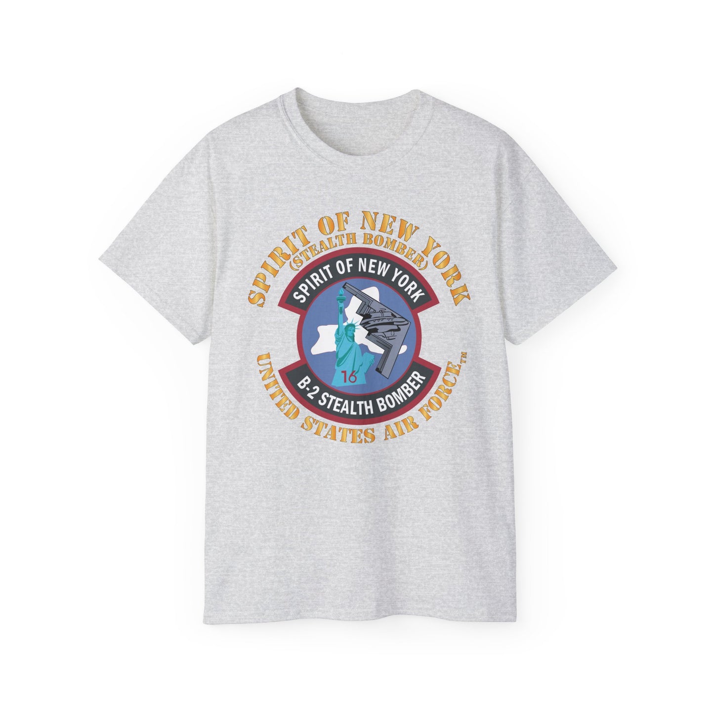 Unisex Ultra Cotton Tee - USAF - B2 - Spirit of New York - Stealth Bomber X 300