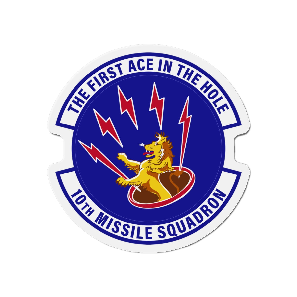 Die-Cut Magnet - USAF - 10th Missile Squadron wo txt