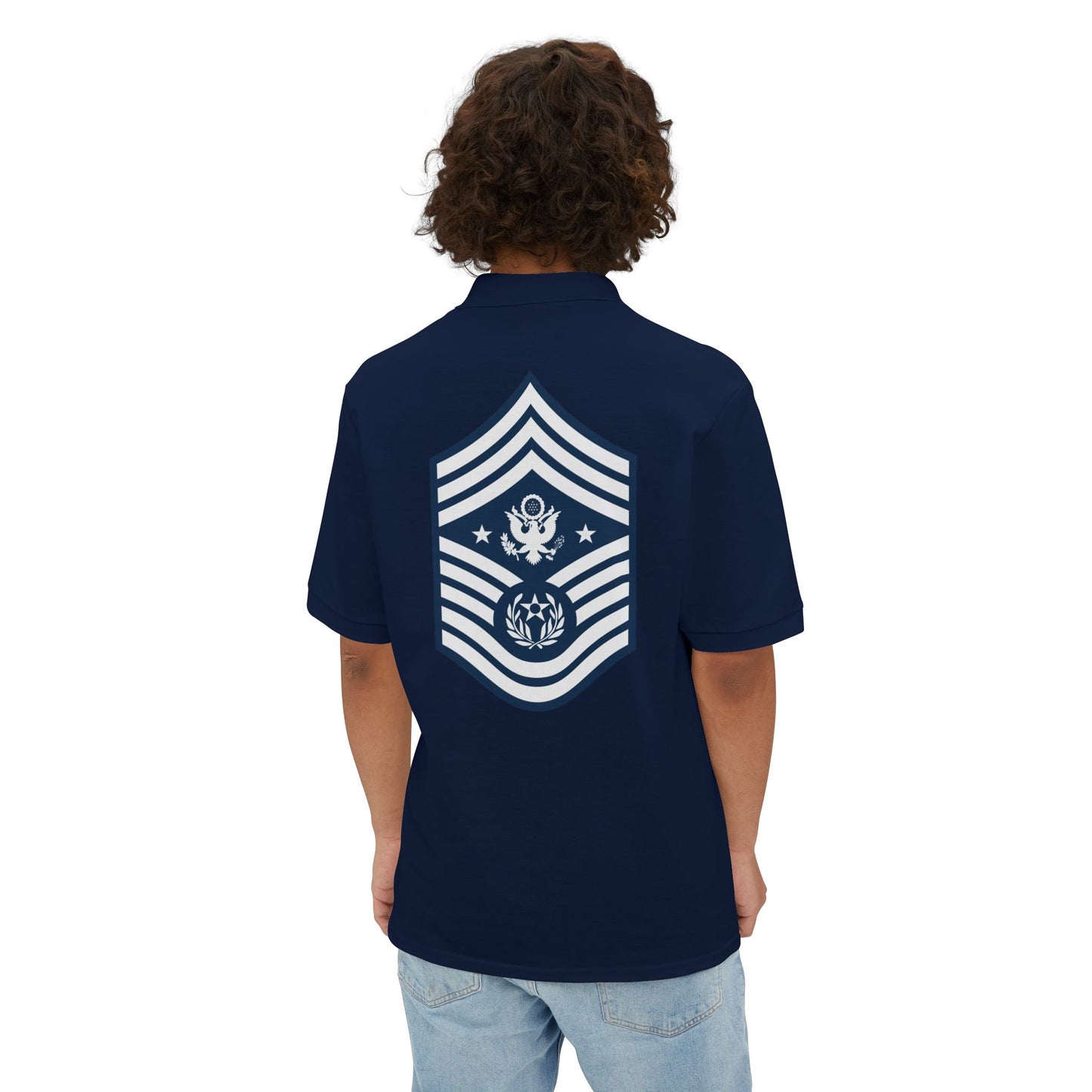 Men's Piqué Polo - USAF - Chief Master Sergeant of the Air Force (E9d) - 2020