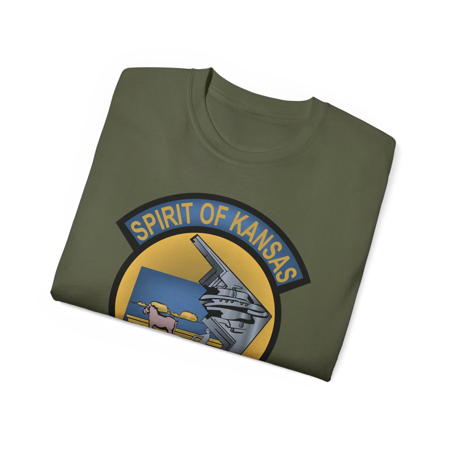 Unisex Ultra Cotton Tee - USAF - B2 - Spirit of Kansas - Stealth Bomber wo txt X 300