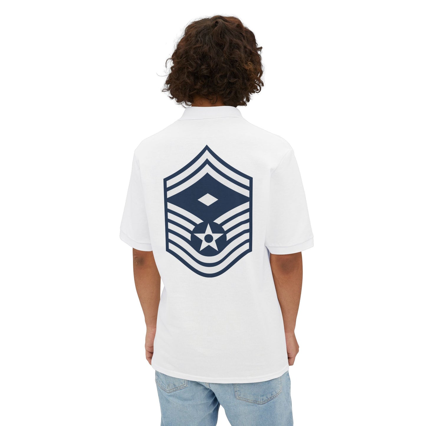 Men's Piqué Polo - USAF - First Sergeant (E8b) - 2020