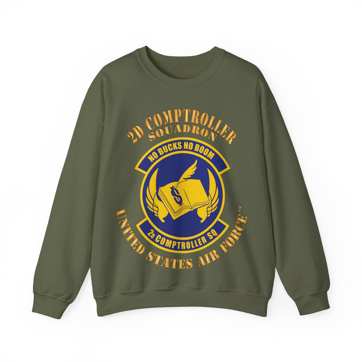 Crewneck Sweatshirt - USAF - 2d Comptroller Squadron