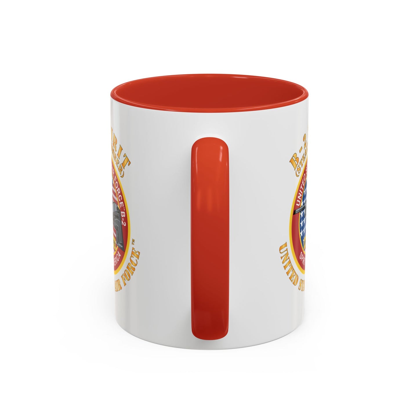 Accent Coffee Mug (11oz & 15oz) - USAF - B2 - Spirit - Stealth Bomber X 300