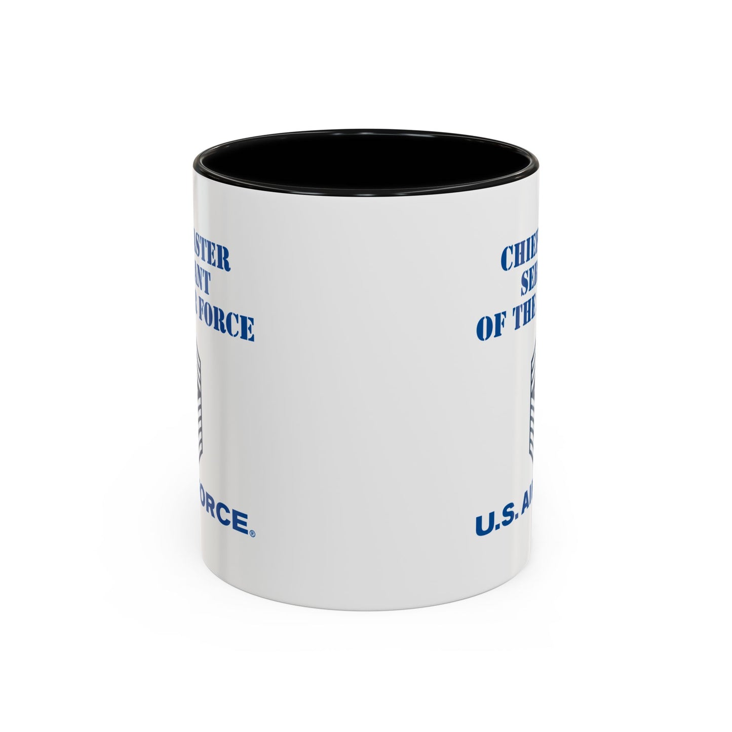 Accent Coffee Mug (11oz & 15oz) - USAF - Chief Master Sergeant of the Air Force (E9d) - US Air Force w Text X 300