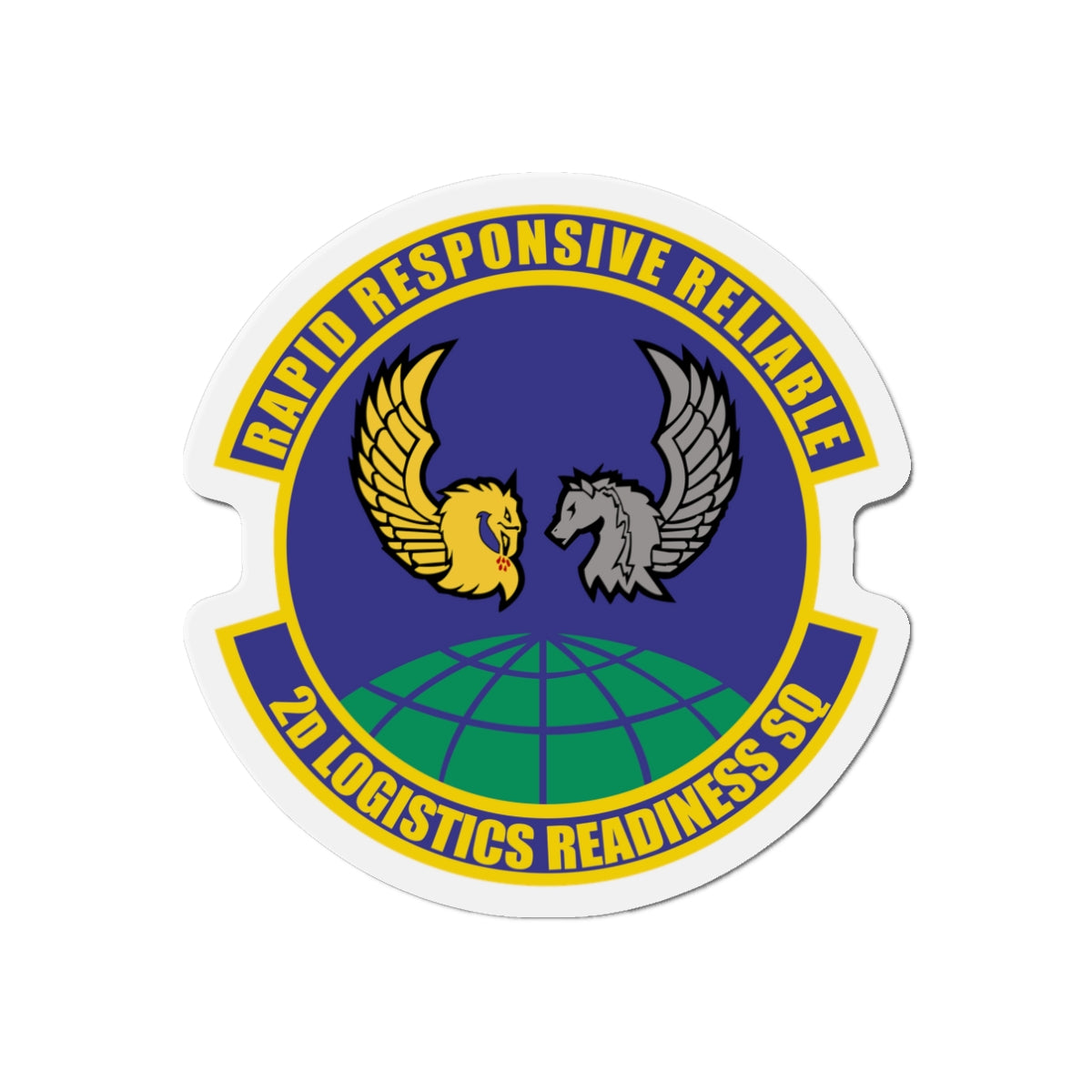 Die-Cut Magnet - USAF - 2d Logistics Readiness Squadron wo txt