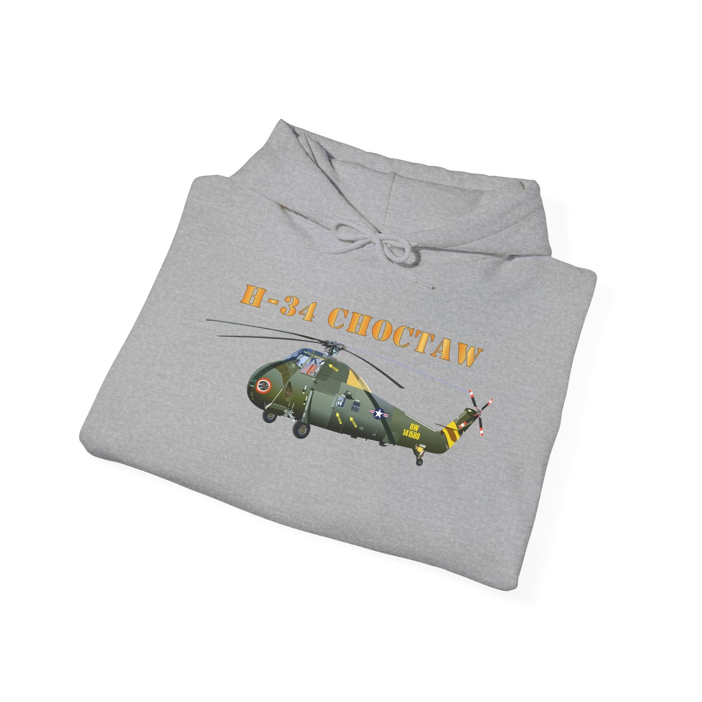 Unisex Heavy Blend Hooded Sweatshirt - H-34 Choctaw with Txt X 300