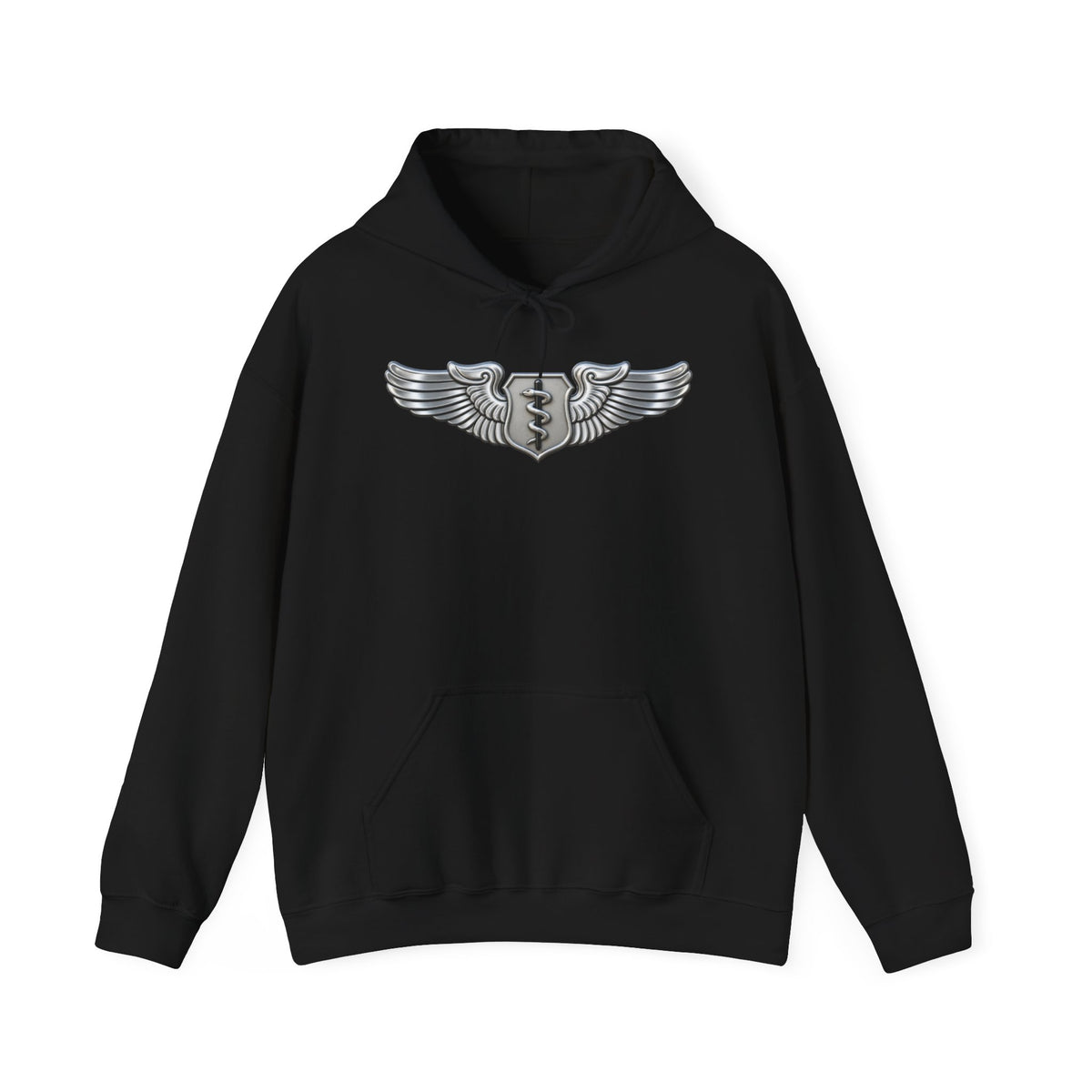 Unisex Heavy Blend Hooded Sweatshirt - USAF - Flight Surgeon Badge wo txt - 3D - Enhanced