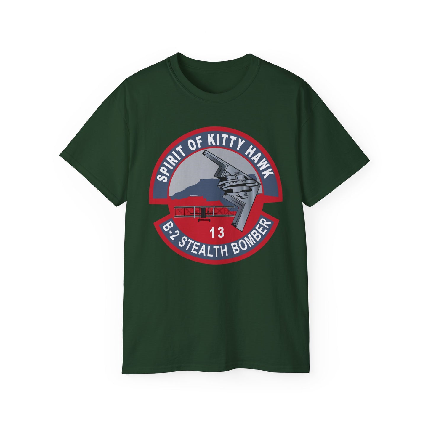 Unisex Ultra Cotton Tee -USAF - B2 - Spirit of Kitty Hawk - Stealth Bomber wo txt X 300