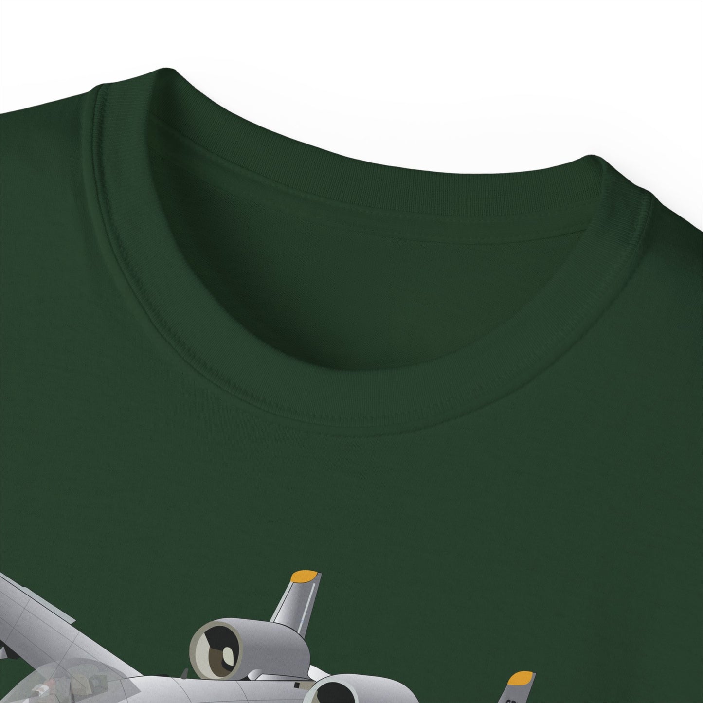 Unisex Ultra Cotton Tee - Aircraft - A10 - Front - Top - Oblique X 300