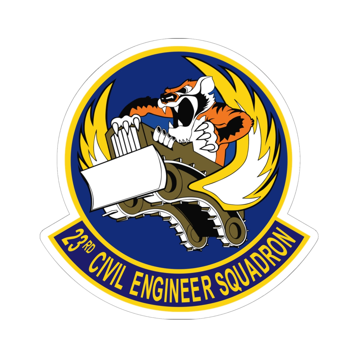 Kiss-Cut Stickers - USAF - 23d Civil Engineer Squadron wo Txt