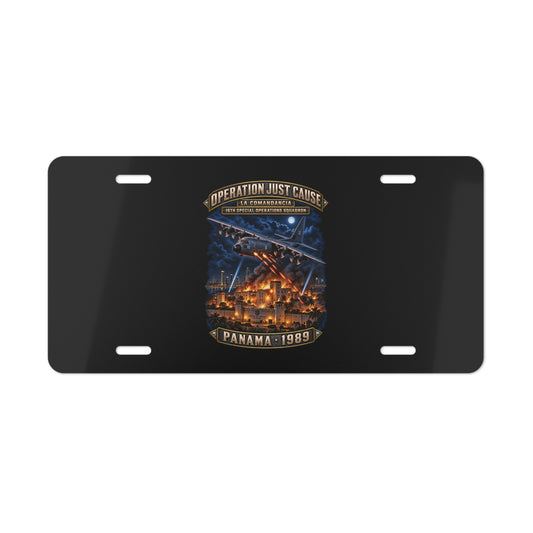 License Plate - SOF - 16th SOS - Panama Invasion 1989 - La Comandancia - 3D - Enhanced