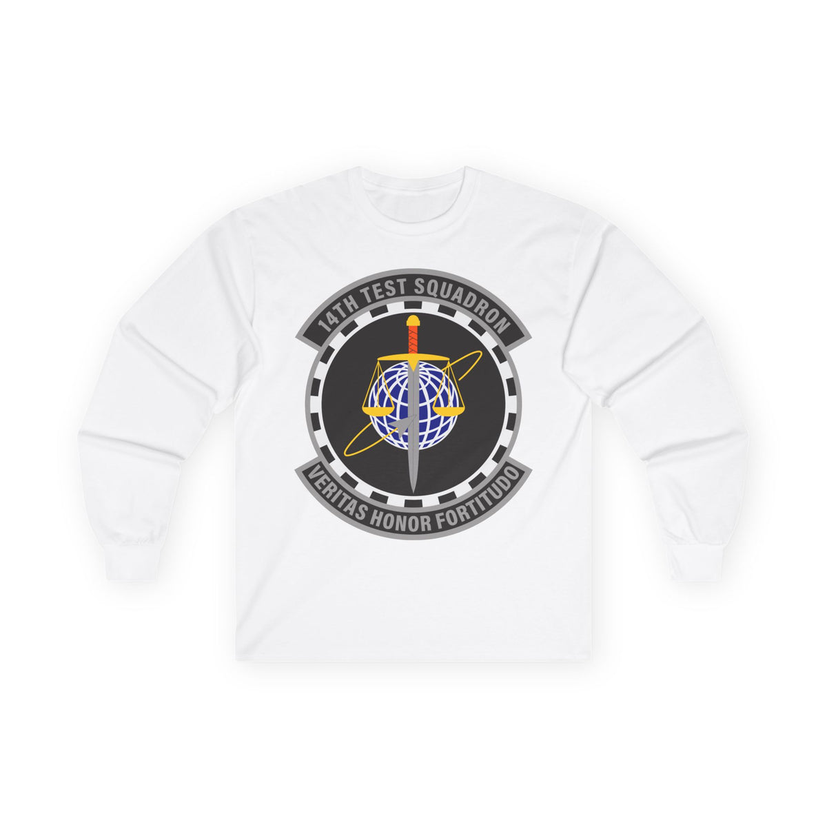 Unisex Ultra Cotton Long Sleeve Tee - USAF - 14th Test Squadron wo txt