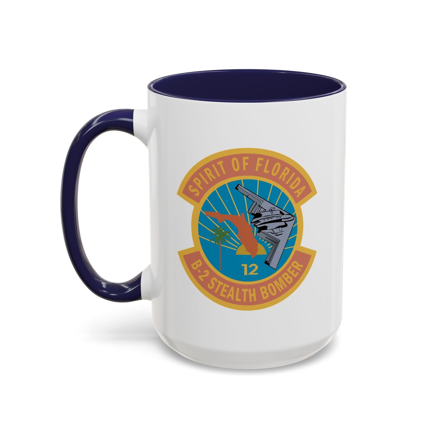 Accent Coffee Mug (11oz & 15oz) - USAF - B2 - Spirit of Florida - Stealth Bomber wo txt X 300