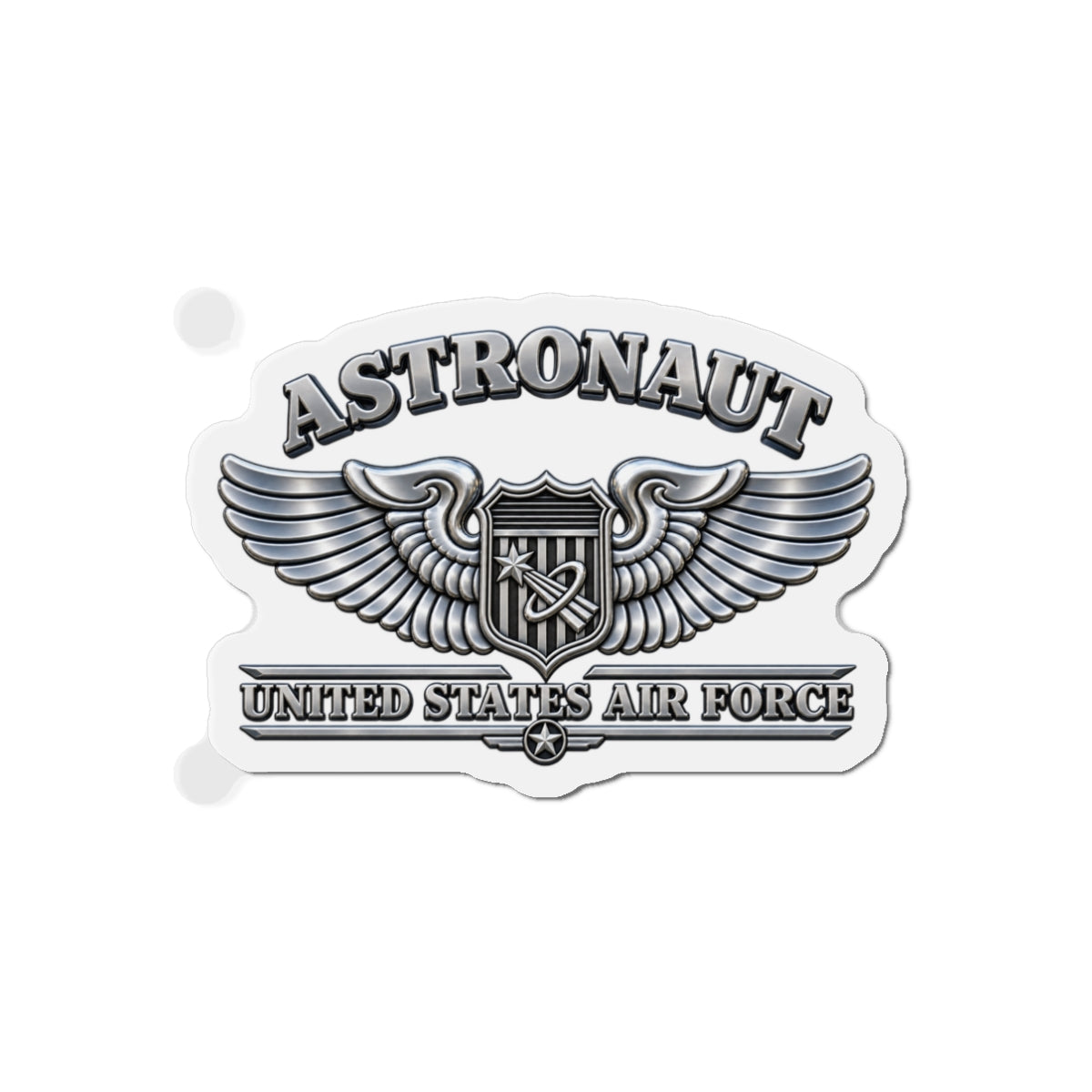 Die-Cut Magnet - USAF - Basic Astronaut Badge - United States Air Force - 3D - Enhanced