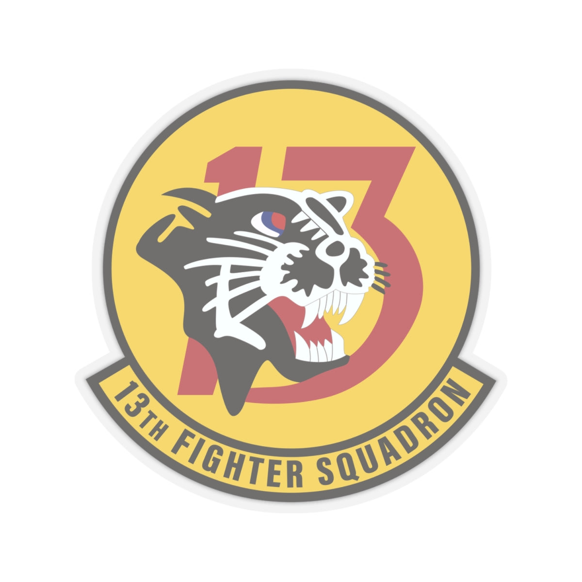 Kiss-Cut Stickers - USAF - 13th Fighter Squadron wo txt