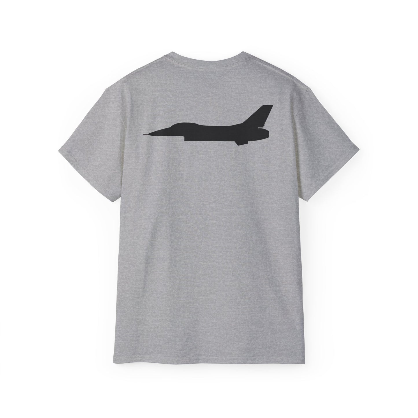 Unisex Ultra Cotton Tee - Aircraft - F-16 - Side - Black - wo Txt X 300