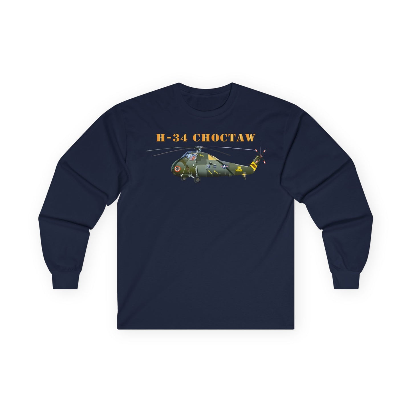Unisex Ultra Cotton Long Sleeve Tee - H-34 Choctaw with Txt X 300