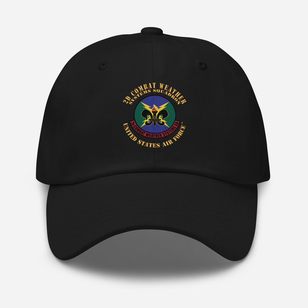 2d Combat Weather Dad Hat | Air Force Stickers Plus